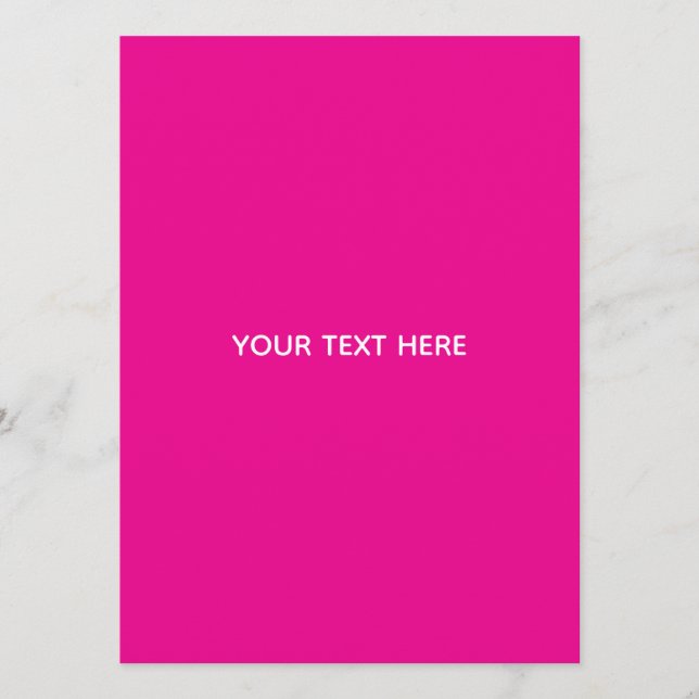 Programa Creat Your Own Megenta Invitation Postcard (Anverso)