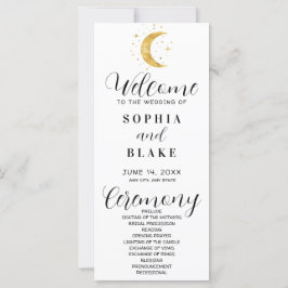 Programa Crescent Moon Starry Night White Wedding