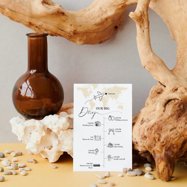 Programa Cronología de eventos de boda minimalista moderna (Subido por el creador)