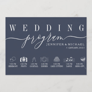 Programa Cronología de la boda planificación de la ceremoni