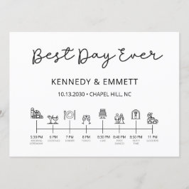 Programa Cronología del Día de la Boda de Barn