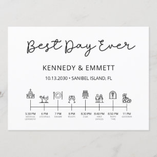 Programa Cronología del Día de la Boda de la Igles