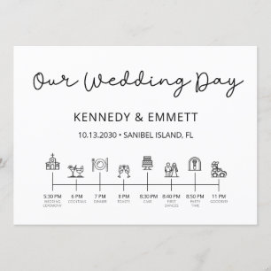 Programa Cronología del Día de la Boda de la Igles