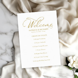 Programa Cronología del orden de eventos de la boda