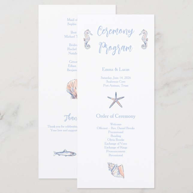 Programa cute coastal (Anverso / Reverso)