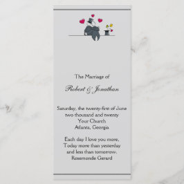 Programa Cute Two Grooms Personalizado Matrimonio 