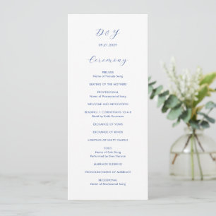 Programa Daria Cobalt Blue Modern Boda