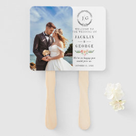 Programa de Abanico de Boda con Fotos Personalizad