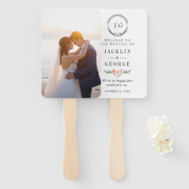 Programa de Abanico de Boda con Fotos Personalizad