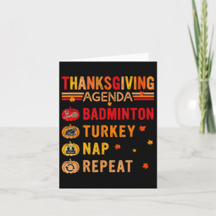 Programa de Acción de Gracias Badminton Repetir Co