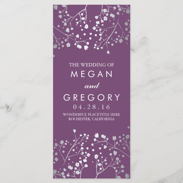 Programa de Ametismo respiratorio y Boda Plata par (Anverso)