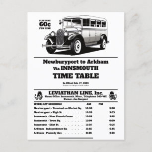 Programa de autobuses Innsmouth Joe Sargent