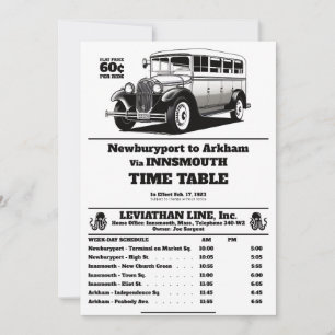 Programa de autobuses Innsmouth Joe Sargent