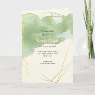 Programa de bautismo de iglesia ortodoxa griega de