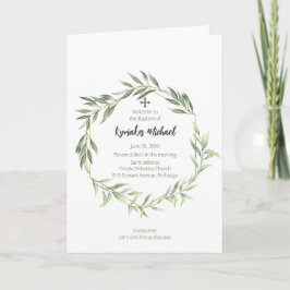 Programa de bautismo de la Iglesia Ortodoxa Griega