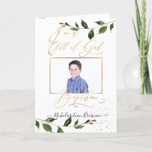 Programa de Bautismo de PixDezines Watercolor Gree