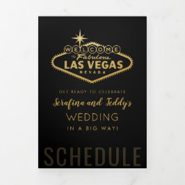 Programa de bienvenida para Boda invitado de Nevad