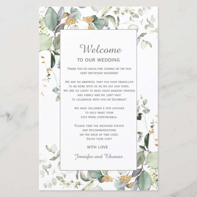 Programa de bienvenida para la vegetación de eucal (Anverso)