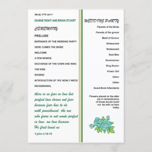 PROGRAMA DE BODA