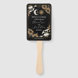 Programa de Boda Abanico de Mano Tarot Sol Luna Es