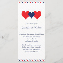 Programa de Boda Americana Hearts