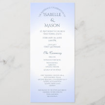 Programa de Boda Azul