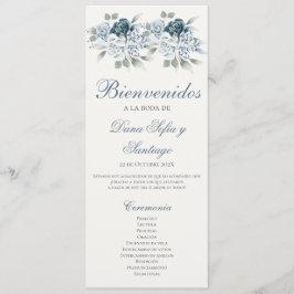 Programa de Boda Azul en español