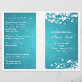 Programa de Boda Azul Flor de cerezo