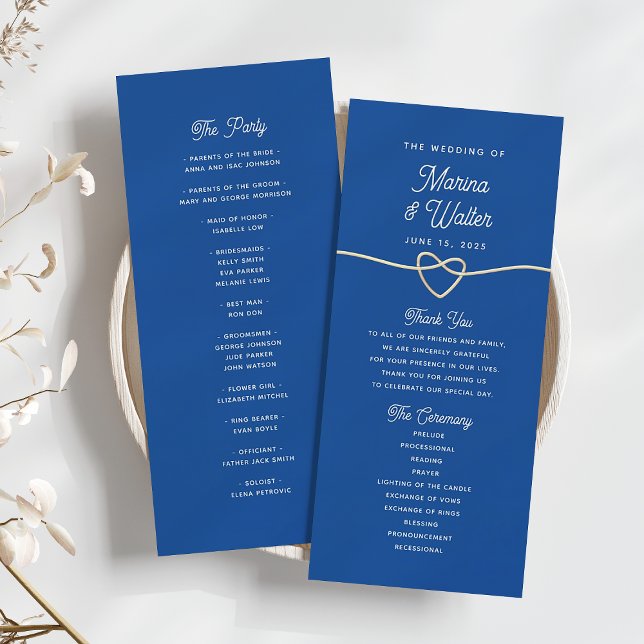 Programa de Boda Azul Real (Subido por el creador)