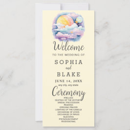 Programa de Boda Blanca de Estrellas Celestes de L