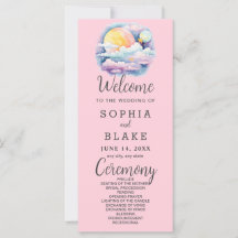 Programa de Boda Blanca de Estrellas Celestes de L