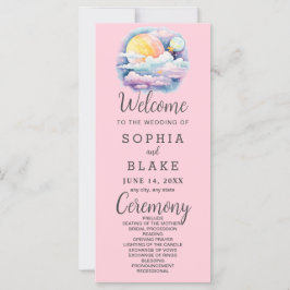 Programa de Boda Blanca de Estrellas Celestes de L