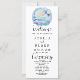 Programa de Boda Blanca de Estrellas Celestes de L