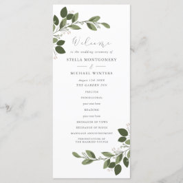 Programa de Boda Blushing Sprigs