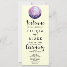 Programa de Boda Boho Rosa y Blanco Luna Llena Ama