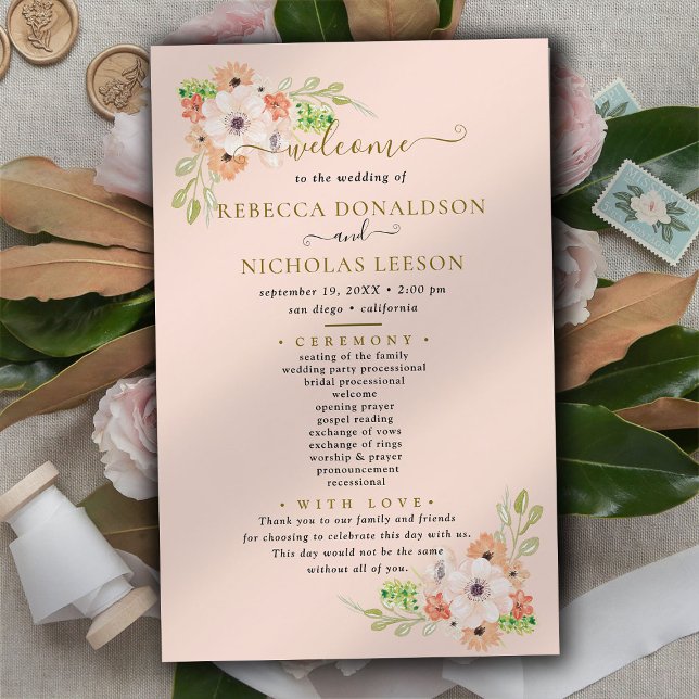 Programa de Boda Botánica de Flores Curadas Presup (Subido por el creador)