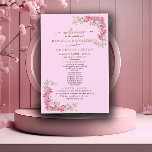 Programa de Boda Botánica de Todas las Flores Rosy