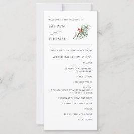 Programa de Boda Botánica Elegante