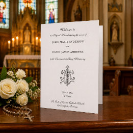 Programa de Boda Católico Cruz Mariana