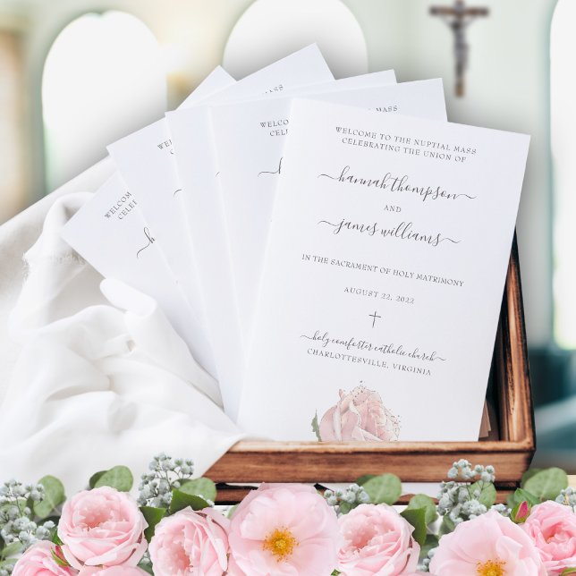 Programa de Boda Católico Rosa Hannah con Misa (Subido por el creador)