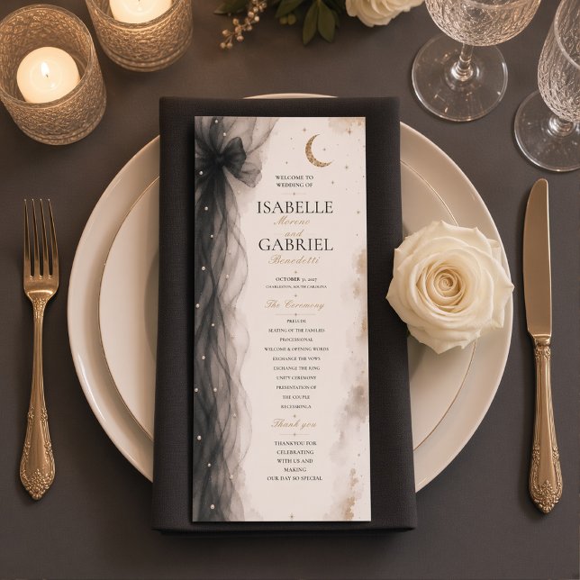 Programa de Boda Celestial de Lujo Luna Negro (Subido por el creador)
