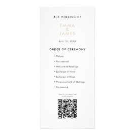 Programa de Boda Champagne Ampersand | Código QR