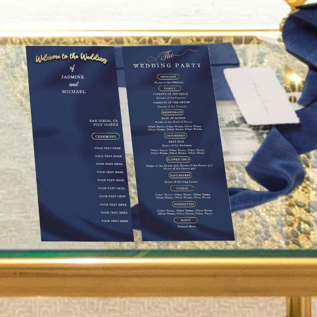 Programa de Boda Clásica de Oro Azul de la Marina  (Subido por el creador)
