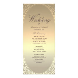 Programa de Boda Clásico de Oro Falso
