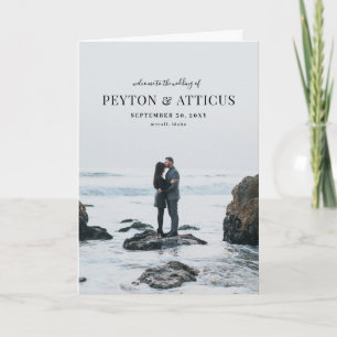 Programa de Boda con Tarjeta Doble de Atmosphere
