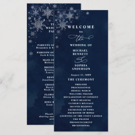 Programa de Boda Copos de Nieve de Medianoche