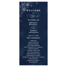 Programa de Boda Copos de Nieve de Medianoche