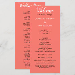 Programa de Boda Coral