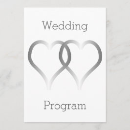 Programa de Boda Corazones Plateados