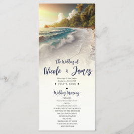 Programa de Boda Costera en la Playa del Atardecer